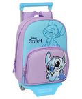 BeadsBalzar Craft Store "Stitch" Backpack Mod. 185 with Trolley 705 – Compact Wheeled Bag 26x34x11 cm