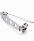 BeadsBalzar Craft Store Tarnish Resistant 304 Stainless Steel Brooch Findings 26.5mm long