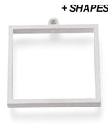 BeadsBalzar Craft Store Tarnish Resistant 304 Stainless Steel Open Back Bezel Pendants, For DIY UV Resin, Epoxy Resin,