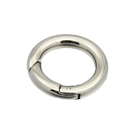 BeadsBalzar Craft Store Tarnish Resistant 304 Stainless Steel Spring Gate Rings – O Rings & Snap Clasps