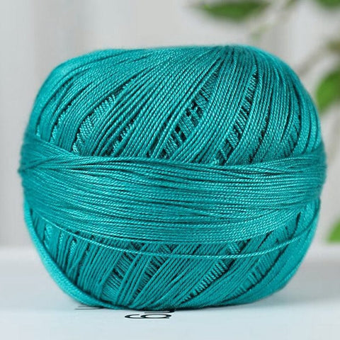 BeadsBalzar Craft Store TEAL Cotton Fibers Knitting Yarn –, 317 Yards (290m) per Skein, 50g