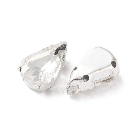 BeadsBalzar Craft Store Teardrop Sew on Rhinestone for garments