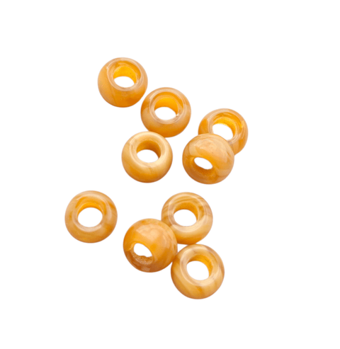 BeadsBalzar Craft Store TOFFEE Furnace Big Hole Glass Beads 8x5mm – Oval Craft Beads for Jewelry Making, Beading & DIY Project