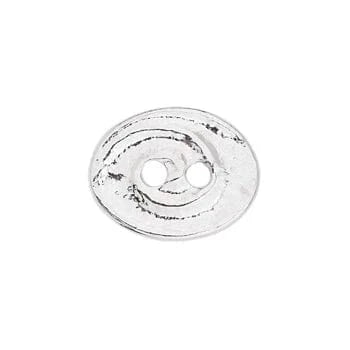 BeadsBalzar Craft Store WHITE BRONZE Pewter Swirl Buttons – Decorative 2mm Hole Buttons for Jewelry & Crafts