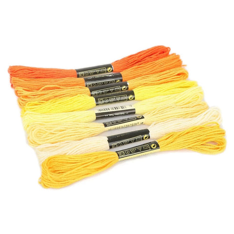 BeadsBalzar Craft Store YELLOW THEME Cotton Crochet Threads, Embroidery Threads, Yarn for Lace Hand Knitting