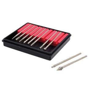 Beadsmith 10 Piece Diamond coated Burr Set 2.35mm -150 grit Beadsmith 10-Piece Diamond Coated Burr Set – Precision Tools for Fine Detailing