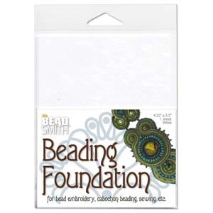 WHITE Beadsmith Beading Foundation 4.25x5.5 inches Beadsmith Beading Foundation 4.25x5.5 inches