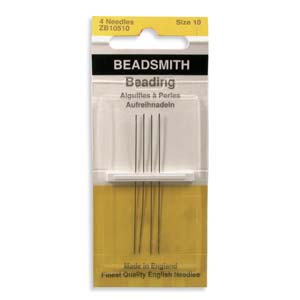 Beadsmith Beading Needles #10 - 4 per pack Beadsmith Beading Needles #10 - 4 per pack