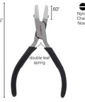 Beadsmith Beadsmith Double Nylon Jaw Chain Nose Pliers 120mm - Essential Tool for Precision Work
