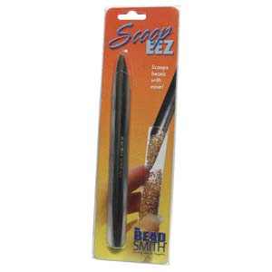 Beadsmith Scoopeez, tool for scooping and guiding small beads into storage Beadsmith Scoopeez, tool for scooping and guiding small beads into storage
