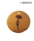 Birth Flower Pendant 304 Stainless Steel Gold Plated 20mm Birth Flower Pendant 304 Stainless Steel Gold Plated 20mm