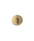 MAY - LILY OF THE VALLEY Birth Flower Pendant 304 Stainless Steel Gold Plated 20mm Birth Flower Pendant 304 Stainless Steel Gold Plated 20mm
