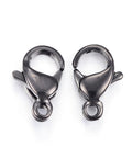 Black 304 Stainless Steel Lobster Claw Clasp Black 304 Stainless Steel Lobster Claw Clasp