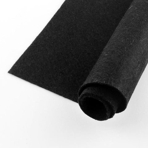 BLACK Non Woven Fabric Embroidery Felt, Square, 300x300mm, 1mm thick Non Woven Fabric Embroidery Felt, Square, 300x300mm, 1mm thick