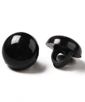 Black Opaque Acrylic Shank Buttons – 1-Hole Dome Buttons for Sewing & Crafts Black Opaque Acrylic Shank Buttons – 1-Hole Dome Buttons for Sewing & Crafts