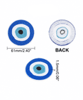 Blue Evil Eye Embroidered Iron-On or Sew-On Patch – 61mm Blue Evil Eye Embroidered Patch 61mm | BalzarCrafts