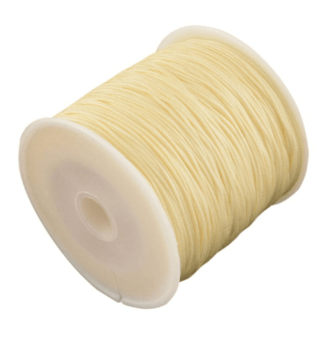 LEMON CHIFFON (NC5164A) Braided Nylon Cord, 0.8mm Braided Nylon Cord, 0.8mm