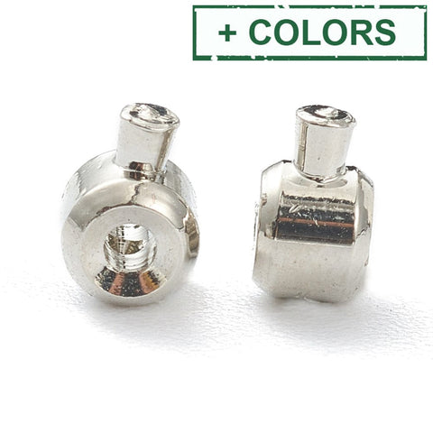 Brass 1 Touch Crimp Beads, Rondelle, 3.5mm Brass 1 Touch Crimp Beads, Rondelle, 3.5mm