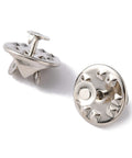 Brass Butterfly Clutches Pin Backs with Tray – Platinum, 11~12mm Brass Butterfly Clutches Pin Backs with Tray – Platinum, 11~12mm