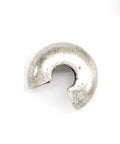 SILVER ANTIQUE Brass Crimp Bead Cover 5mm Brass crimp bead cover 5mm