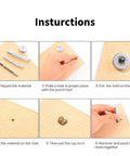 Brass Leather Snap Buttons Fastener Kits including tools Brass Leather Snap Buttons Fastener Kits including tools