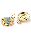 Brass Micro Pave Cubic Zirconia Pendants, with Enamel, 15x12.5x3.5mm, Hole: 3.6mm Brass Micro Pave Cubic Zirconia Pendants, with Enamel, 15x12.5x3.5mm, Hole: 3.6mm