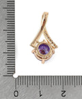 Brass Micro Pave CZ Rhombus Pendant Lilac – Gold Plated Charm 21.5mm Lead-Free Brass Micro Pave CZ Rhombus Pendant Lilac – Gold Plated Charm 21.5mm Lead-Free