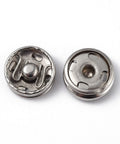 Brass Sewing Snap Button, Press Studs, Garment Buttons, Flat Round, Platinum Brass Sewing Snap Button, Press Studs, Garment Buttons, Flat Round, Platinum