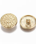 Brass Shank Buttons, Nickel Free, Flat Round, Real 18K Gold Plated, 17x6mm, Hole: 2mm Brass Shank Buttons, Nickel Free, Flat Round, Real 18K Gold Plated, 17x6mm, Hole: 2mm