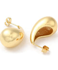 Brass Twist Teardrop Stud Earrings, 26.5x14mm Brass Twist Teardrop Stud Earrings, 26.5x14mm