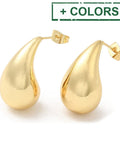 Brass Twist Teardrop Stud Earrings, 26.5x14mm Brass Twist Teardrop Stud Earrings, 26.5x14mm