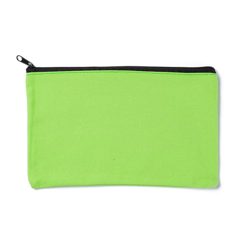 LIGHT GREEN Canvas Jewelry Storage Bag – Multipurpose Travel Pouch with Black Zipper Canvas Jewelry Storage Bag – Multipurpose Travel Pouch with Black Zipper