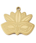 Carnival 304 Stainless Steel Pendants, Mask Charm, Golden 23.5mm Carnival 304 Stainless Steel Pendants, Mask Charm, Golden 23.5mm