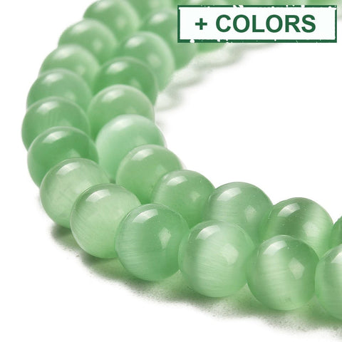 Cat Eye Beads Round 8mm – Choose Colour Cat Eye Beads Round 8mm – Choose Colour - Jewellery making