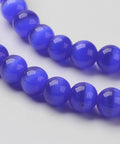 MEDIUM BLUE Cat Eye Beads Round 8mm – Choose Colour Cat Eye Beads Round 8mm – Choose Colour - Jewellery making