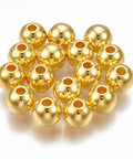 CCB Plastic Beads, Round, Golden, 5.5-6x5mm, Hole: 1.8mm CCB Plastic Beads, Round, Golden, 5.5-6x5mm, Hole: 1.8mm