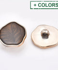 CCB Plastic Shank Buttons, with Enamel, Rose Gold CCB Plastic Shank Buttons, with Enamel, Rose Gold