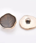 CAMEL CCB Plastic Shank Buttons, with Enamel, Rose Gold CCB Plastic Shank Buttons, with Enamel, Rose Gold