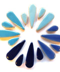 BEACH Ceramic Teardrop Mosaic Tiles – Mixed Sizes, 100g Pack Ceramic Teardrop Mosaic Tiles – Mixed Sizes, 100g Pack