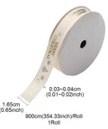 WHITE Christmas Grosgrain Ribbon – Flat Polyester Hot Stamping Ribbon, Merry Christmas print, 5/8" (16.5mm) Christmas Grosgrain Ribbon – Flat Polyester Hot Stamping Ribbon, Merry Christmas print, 5/8" (16.5mm)
