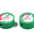Christmas Polymer Clay Beads, Santa Claus, 9x4~4.5mm Christmas Polymer Clay Beads, Santa Claus, 9x4~4.5mm