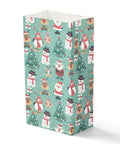 SNOWMAN Christmas Theme Rectangle Paper Gift Bags, 12x7.5x23cm Christmas Theme Rectangle Paper Gift Bags, 12x7.5x23cm