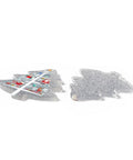 Christmas Tree Acrylic Pendants with Glitter, Silver, 38.5x36.5mm Christmas Tree Acrylic Pendants with Glitter, Silver, 38.5x36.5mm