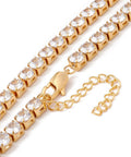 Gold Classic Cubic Zirconia Tennis Necklace, Vacuum Plating 304 Stainless Steel , Clear, 16.65 inch(42.3cm) Classic Cubic Zirconia Tennis Necklace, Vacuum Plating 304 Stainless Steel , Clear, 16.65 inch(42.3cm)