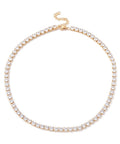 Classic Cubic Zirconia Tennis Necklace, Vacuum Plating 304 Stainless Steel , Clear, 16.65 inch(42.3cm) Classic Cubic Zirconia Tennis Necklace, Vacuum Plating 304 Stainless Steel , Clear, 16.65 inch(42.3cm)