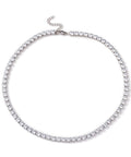 Classic Cubic Zirconia Tennis Necklace, Vacuum Plating 304 Stainless Steel , Clear, 16.65 inch(42.3cm) Classic Cubic Zirconia Tennis Necklace, Vacuum Plating 304 Stainless Steel , Clear, 16.65 inch(42.3cm)