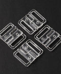 Clear Plastic Bikini Clips – Bra Clasp Replacement for Lingerie & Swimwear, Snap Closure, 31mm x 26mm Clear Plastic Bikini Clips – Bra Clasp Replacement for Lingerie & Swimwear, Snap Closure, 31mm x 26mm