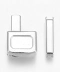 PLATINUM Clothing Accessories, Zinc Alloy Zipper Repair Accessories Insert Box and Pin Fix Retainer Clothing Accessories, Zinc Alloy Zipper Repair Accessories Insert Box and Pin Fix Retainer