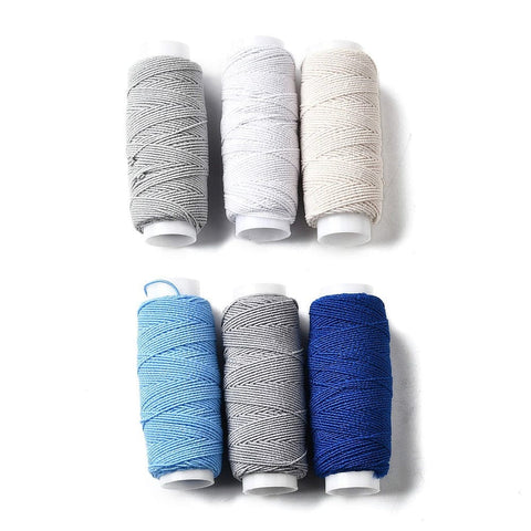 COLOR SET 3 Colors Round Polyester Ultra-Thin Elastic Thread for Sewing Machines, DIY Clothing Elastic Bottom Line String Colors Round Polyester Ultra-Thin Elastic Thread for Sewing Machines, DIY Clothing Elastic Bottom Line String