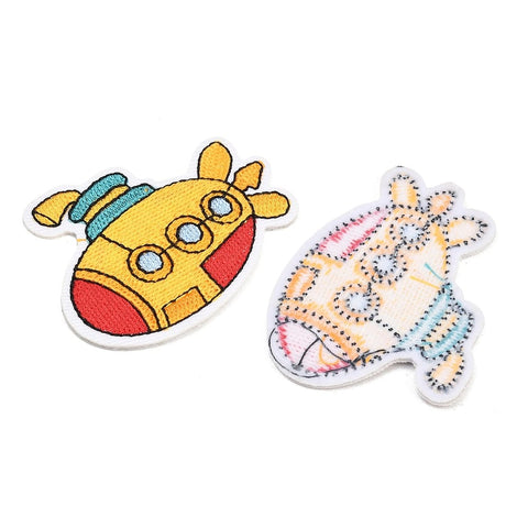 SUBMARINE Colourful Embroidered Iron-On or Sew-On Patch Colourful Embroidered Iron-On or Sew-On Patch